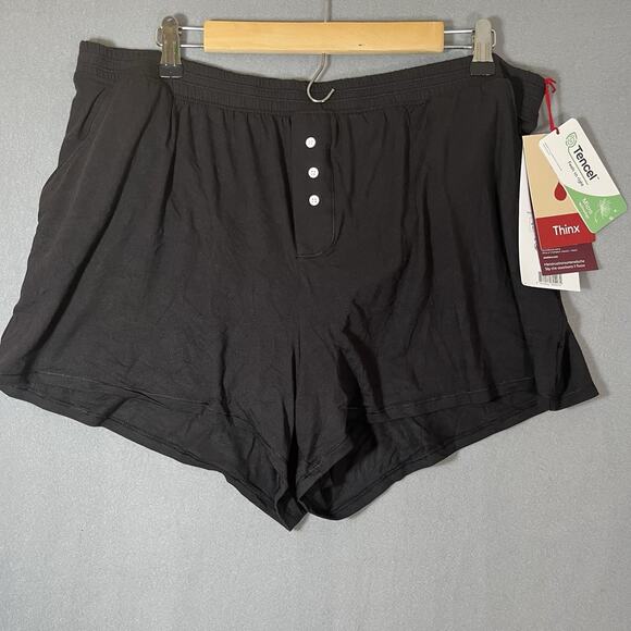 NWT‎ Thinx 1X Heavy Period Sleep Shorts in Black #6024 Women - Picture 3 of 12